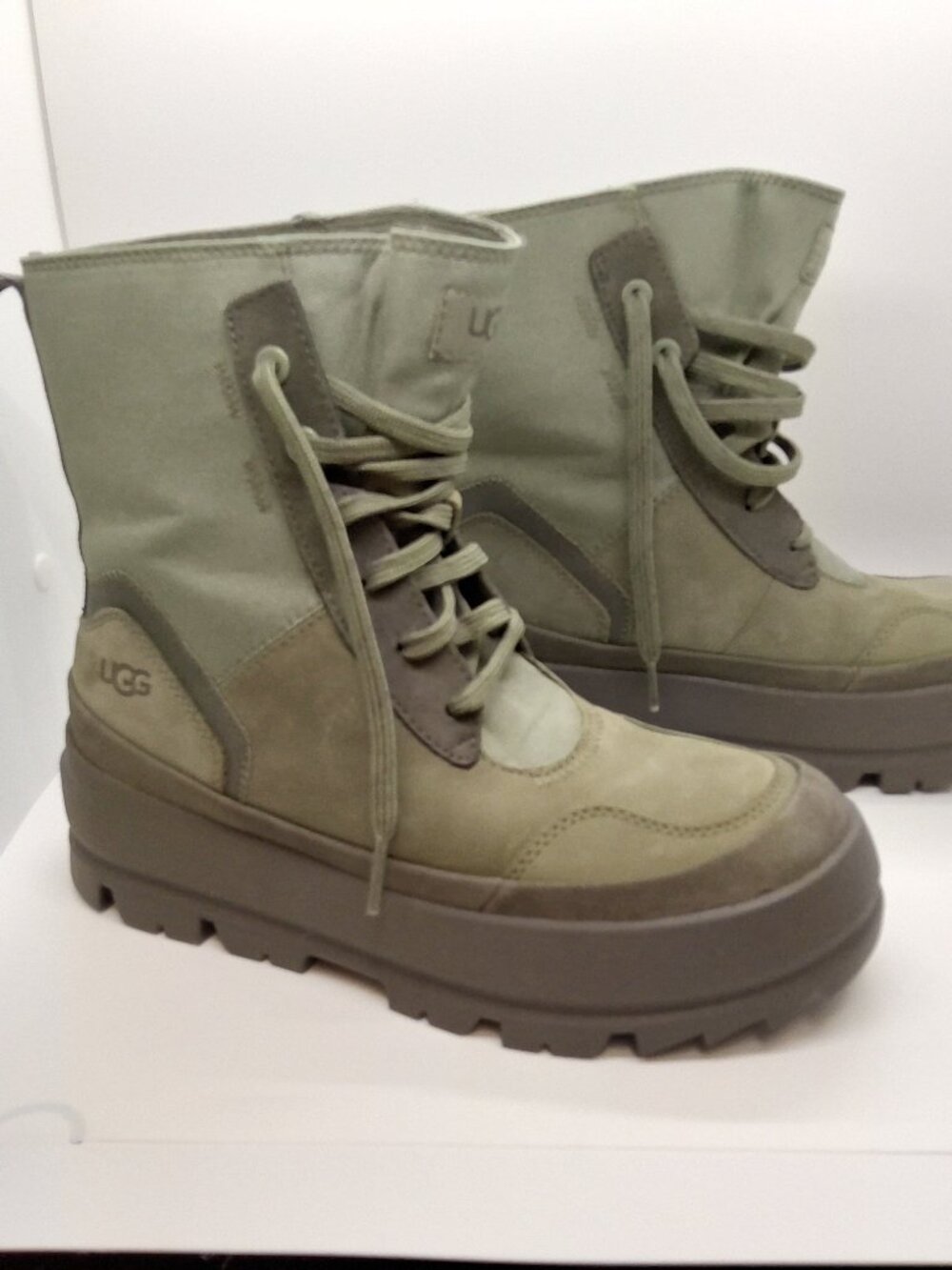 UGG Women's Boot "THE LUG" Moss Green, Waterproof. Size 6.5. New w/Out Box